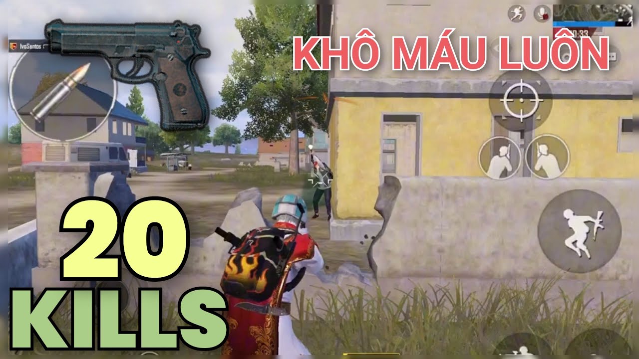 [PUBG Mobile] Thử Thách Combo AWM + P92 KHÔ MÁU Cả Team Địch Với 20 Kills Solo Squad Kịch Tính