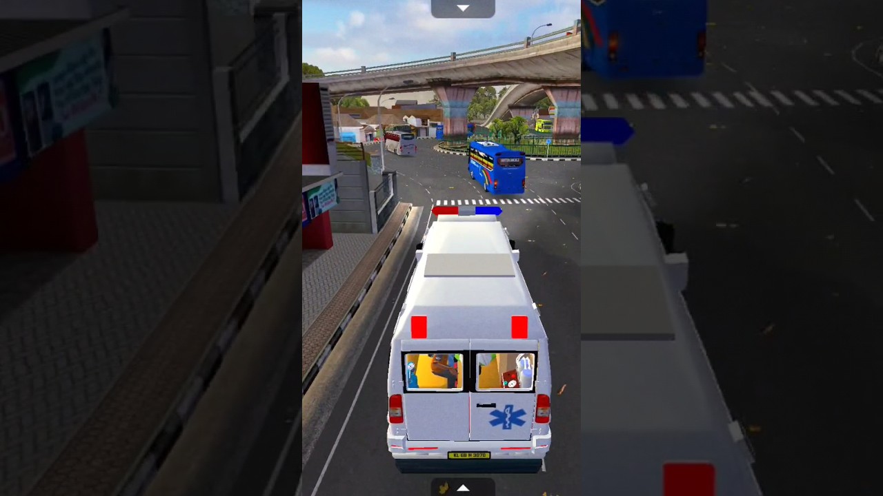 Emergency 🆘 Case Ambulance🚑 Faster⚡ Speedway #bussimulatorindonesia #accidenttruck #obbbussid
