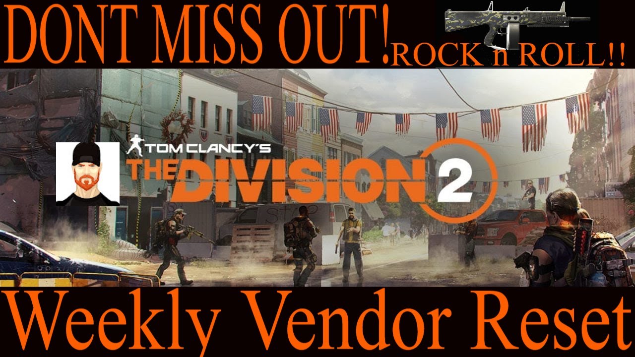 Weekly Vendor Reset 7/22