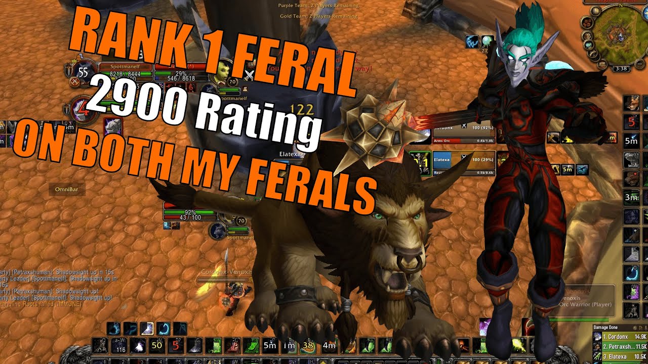 Spottman - Rank 1 Feral | Classic TBC arena PvP - Best of Twitch #15