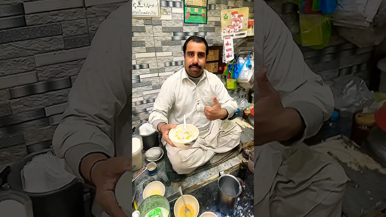 Peshawar Famous Winter Drink | Doodh Jalebi | Ahmad Ali Milk Shop 