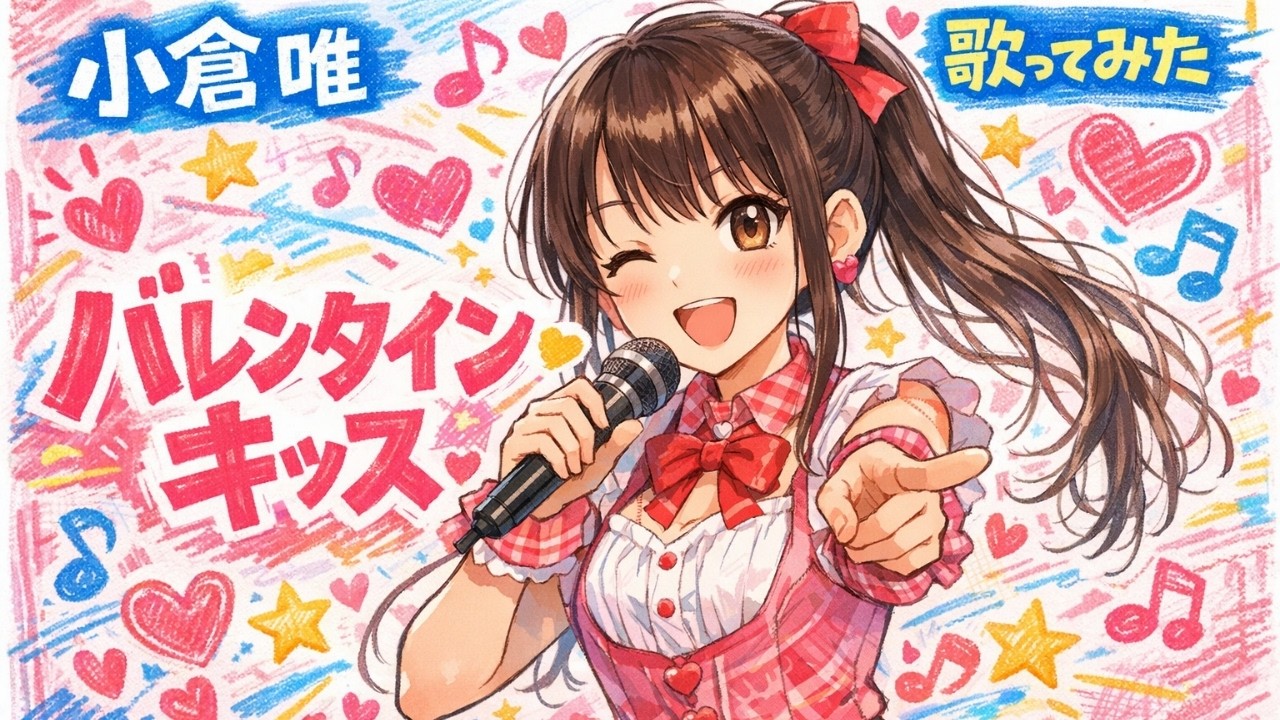 【歌ってみた】小倉唯「バレンタイン・キッス」 / Valentine Kiss【懐メロ / カバー曲 / 定番曲 / 声優 / うたスキ動画】