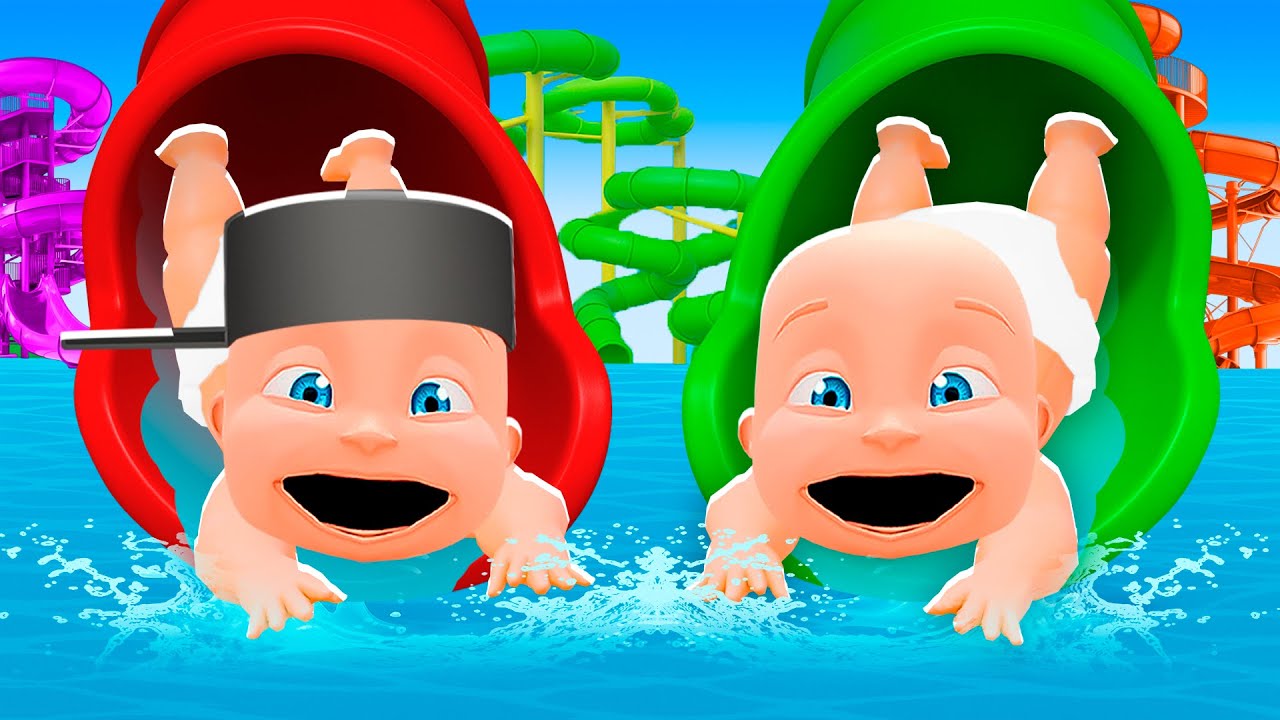Babies Visit GIANT WATERPARK!