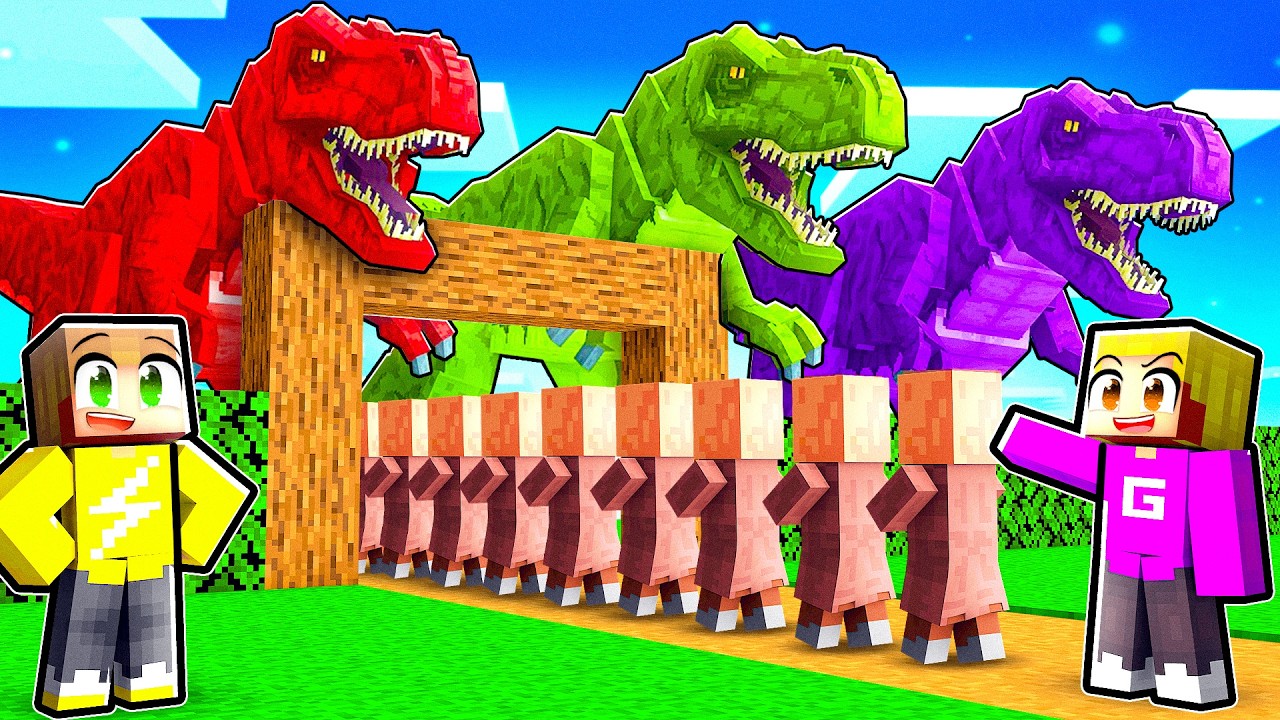 Wij Opende Een Dinosaurus Park In Minecraft!