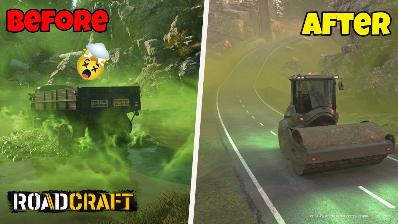 RoadCraft - Dangerous Job! Building a Road Through a Radioactive Swamp (4K)