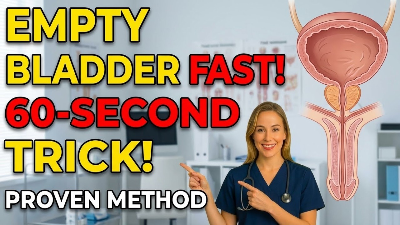 How to Empty Your Bladder Completely: The 60-Second Secret Trick
