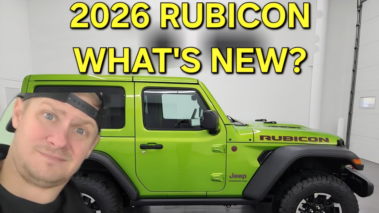 2026 JEEP WRANGLER RUBICON 2-дверный, цвет «Мохито зеленый», полный обзор 4K 26J6