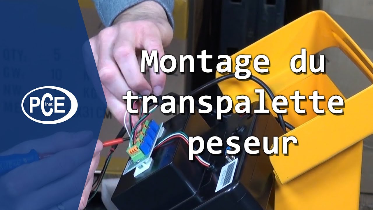 Montage détaillé du transpalette peseur PCE-PTS 1N
