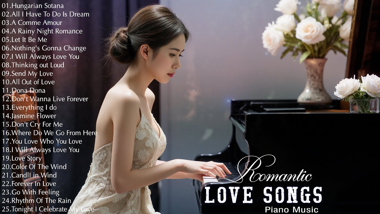 The Most Beautiful Piano Love Songs Of All Time - Best Relaxing Piano Instrumental Love Songs Ever