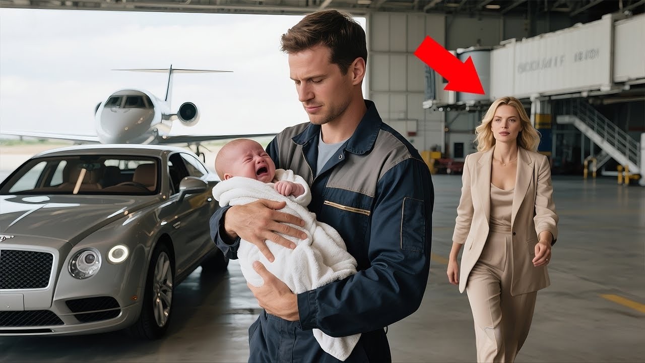 Struggling Mechanic Finds Baby While Working on Tarmac—Turns Out the Child Belongs to a Bil