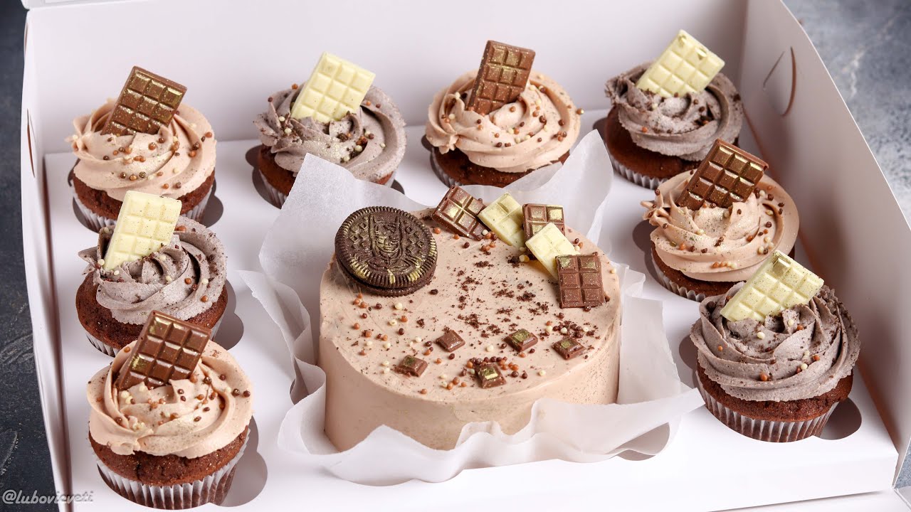 Супер ИДЕЯ для любого праздника/ БЕНТО ТОРТ и КАПКЕЙКИ 2 в 1  / Рецепт шоколадного торта/ BENTO CAKE