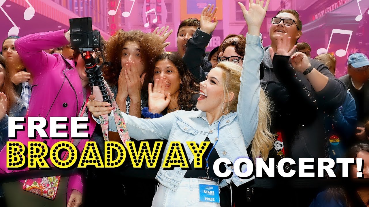 Watching Broadway Performances for FREE!! 🤩🎤 Stars in the Alley Theatre Concert 2019