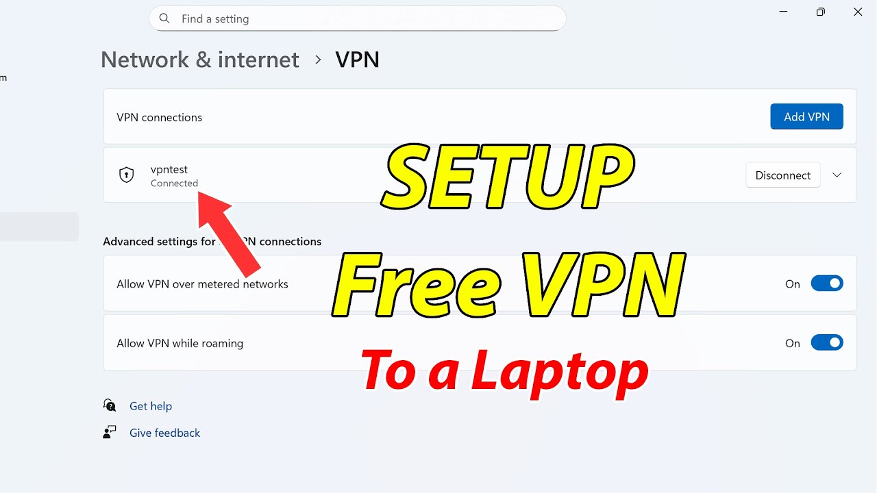How to connect to a VPN on laptop