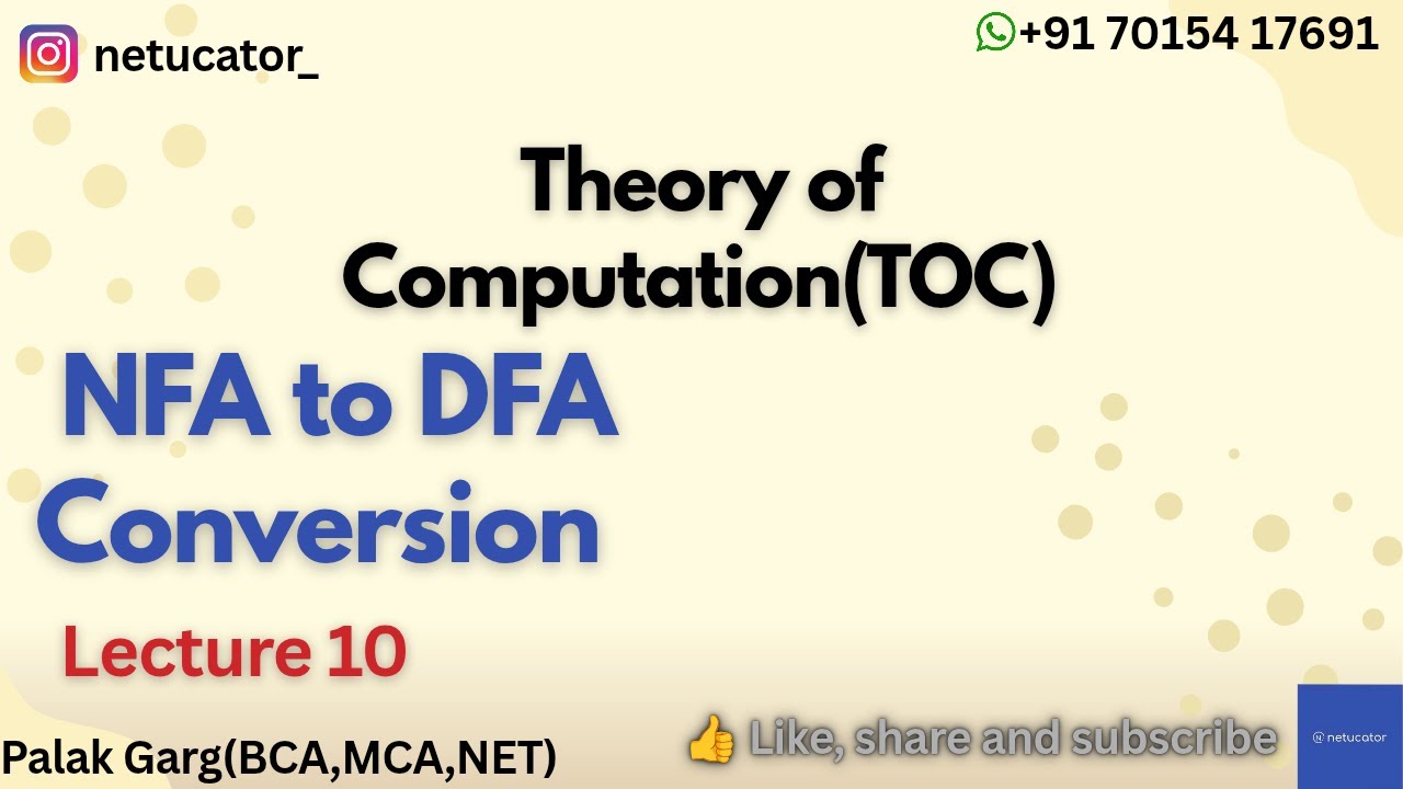 NFA to DFA Conversion |Step-by-Step Explained with Example#ugcnet#gate#toc#cuet#theoryofcomputation