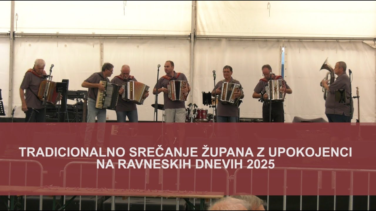 Tradicionalno srečanje župana z upokojenci na Ravenskih dnevih 2025