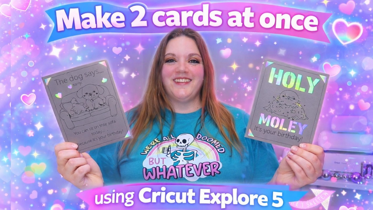 Открытки на день рождения своими руками с помощью Cricut Explore 5 | Простой мастер-класс