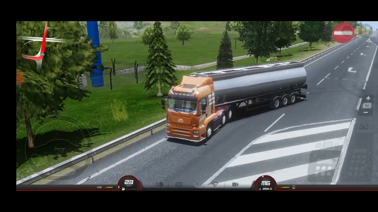 Truckers Of Europe 3 Semi Truck + Tanker Trailer Transporting a Diesel Sending From The Quarry 