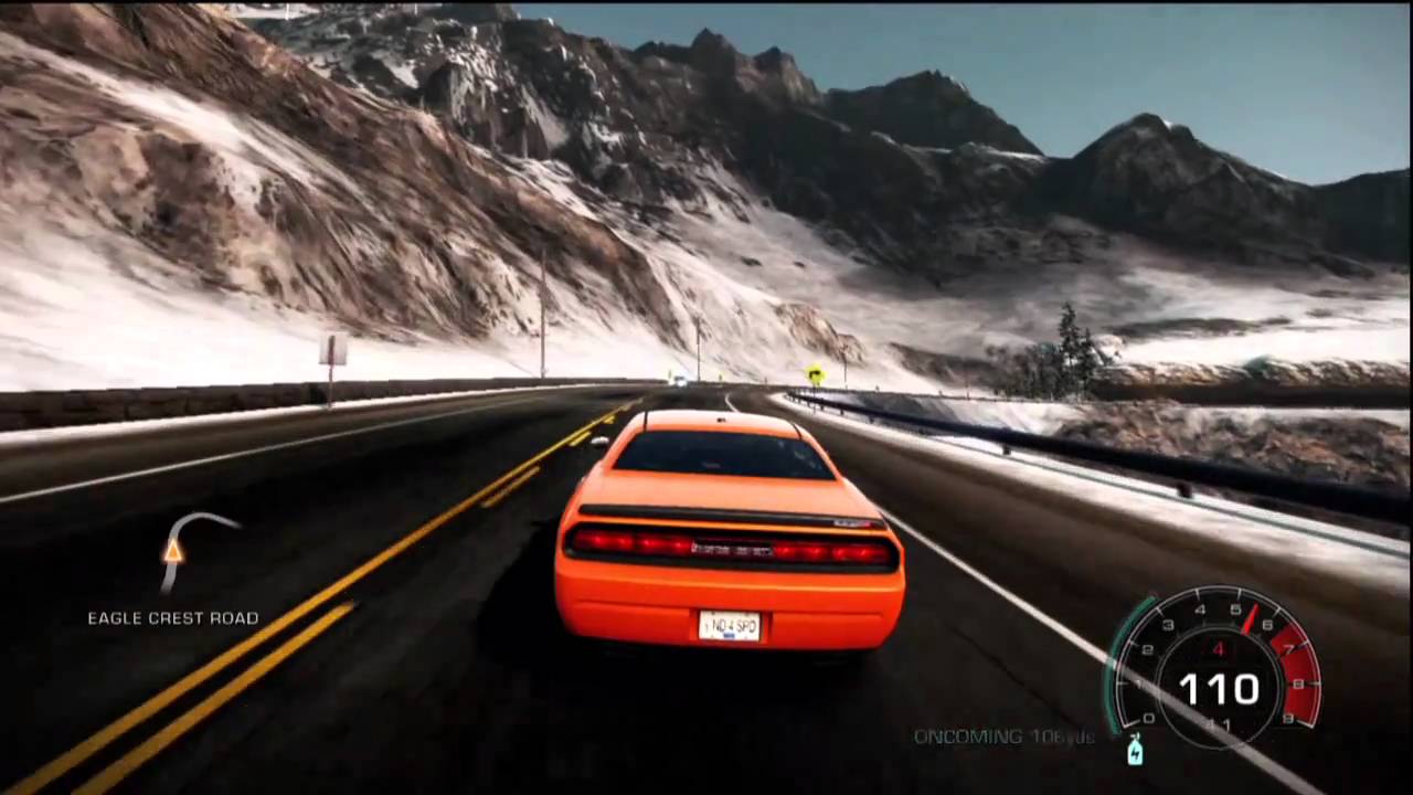 (HD) Need For Speed - Hot Pursuit - Racer Car Test - Dodge Challenger SRT8