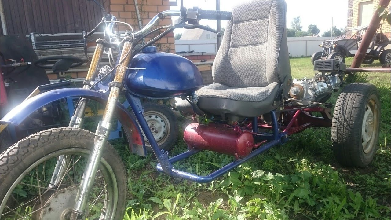 Трайк из чермета ОБЗОР И ТЕСТ ДРАЙВ.