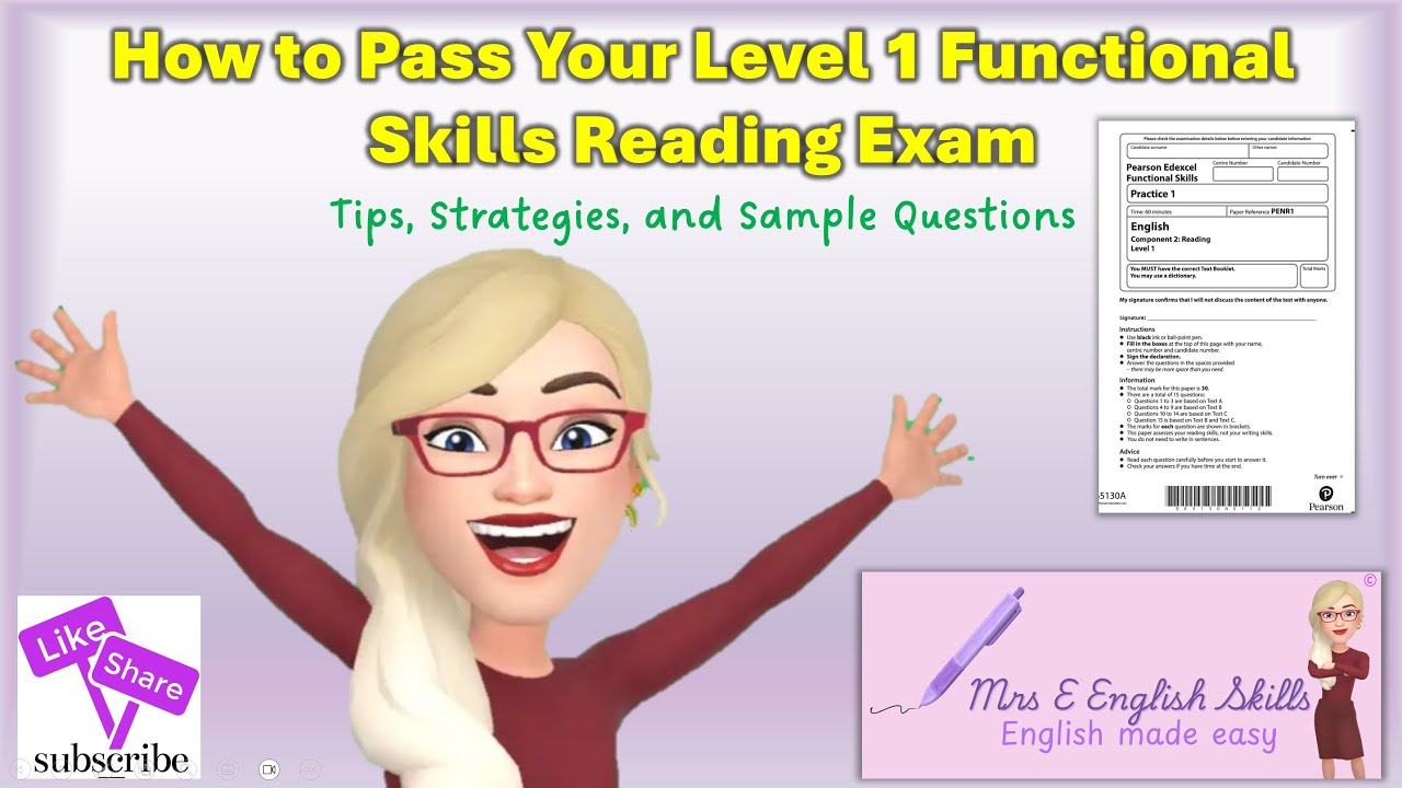 How to Pass Your Level 1 Functional Skills Reading Exam