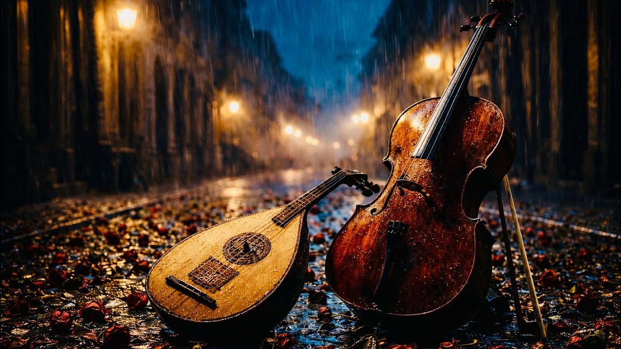 ذكريات لا تموت 🎻🥀 عندما يواسي العود بكاء التشيللو (مقام صبا) | Emotional Music Oud & Cello