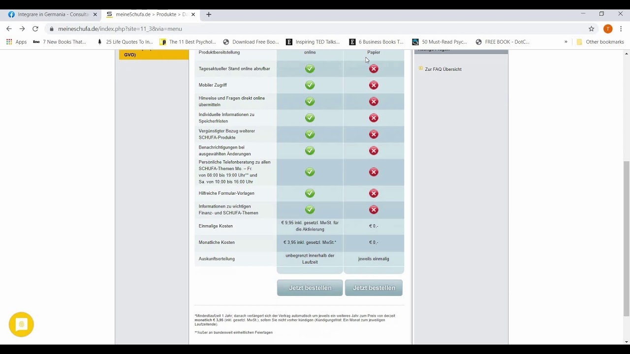 Cum obtii datele tale din Schufa in mod Gratuit! Video 2