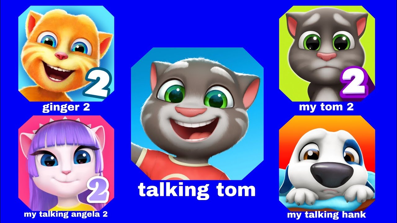Ginger 2, talking Tom, my talking hank _ android gameplay