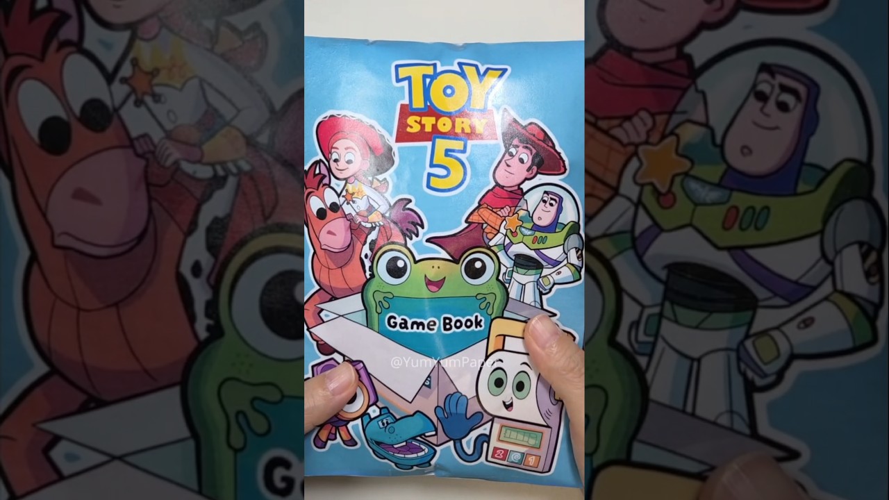 Toy Story 5 Game Book 토이스토리5 게임 북 #toystory5  #toystory #papercraft  #unboxing #toystorymovie #asmr