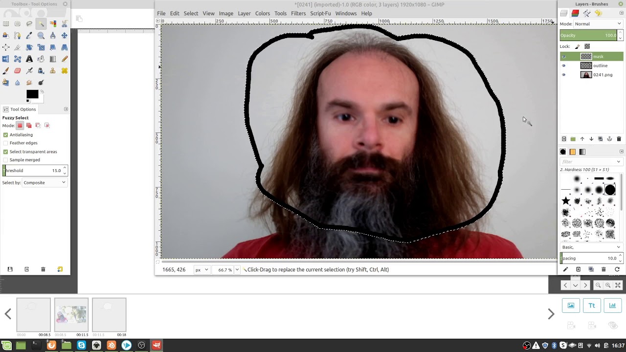How to make an irregular shaped picture-in-picture