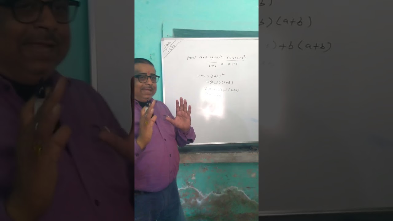 (a+b)² proof that || by virendra sir