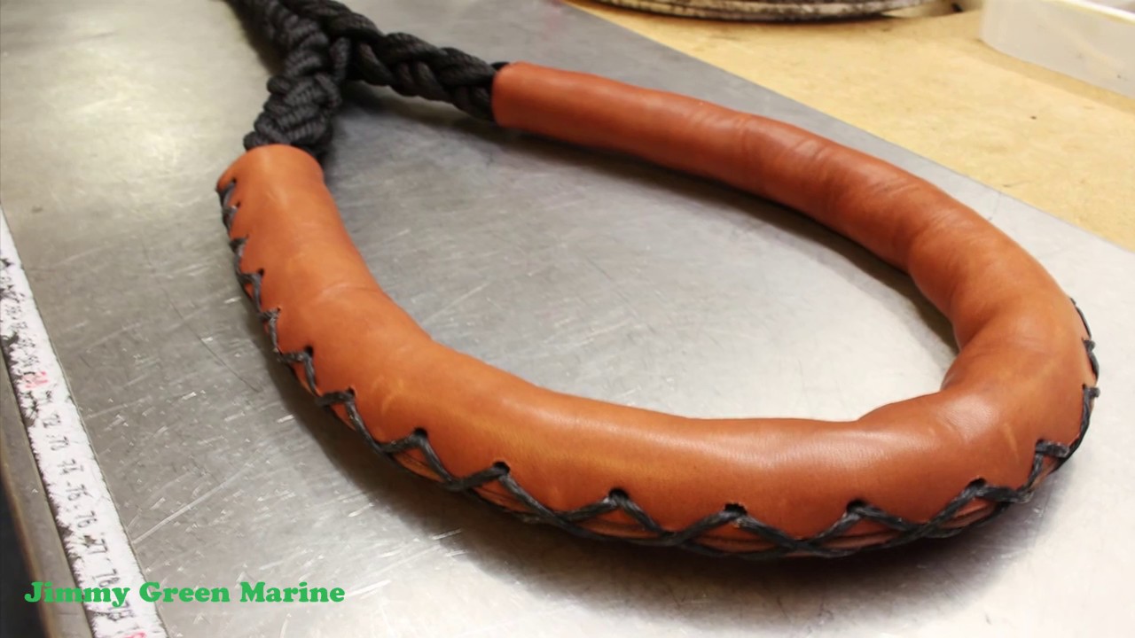 How its Made - Mooring Warp with Leather Anti-Chafe Loops