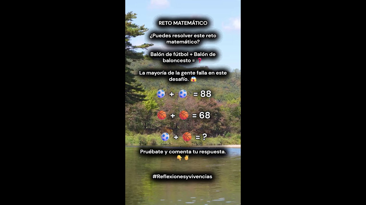 Reflexiones y vivencias en vivo: Reto matemático