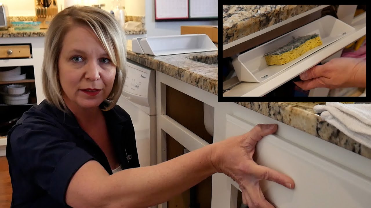 How to Install Tip Out Trays for a Kitchen Sink (for sponges, stoppers, etc.)