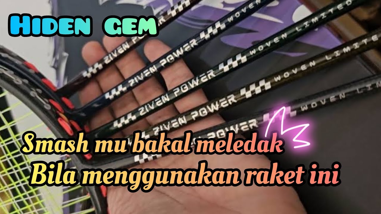 [Full Review] Raket hidden gems | buat yang suka smash.. wajib di coba. ziven power by jp power