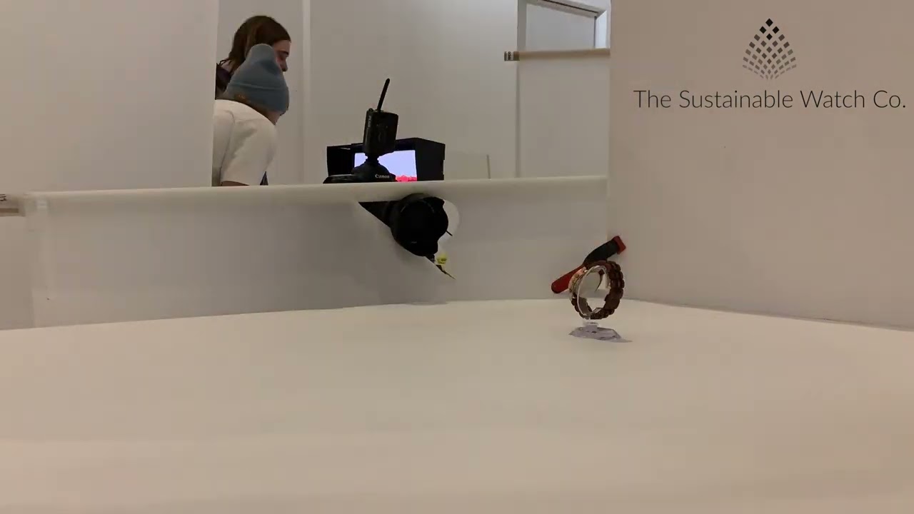 Behind the scenes at one of The Sustainable Watch Company's photoshoots