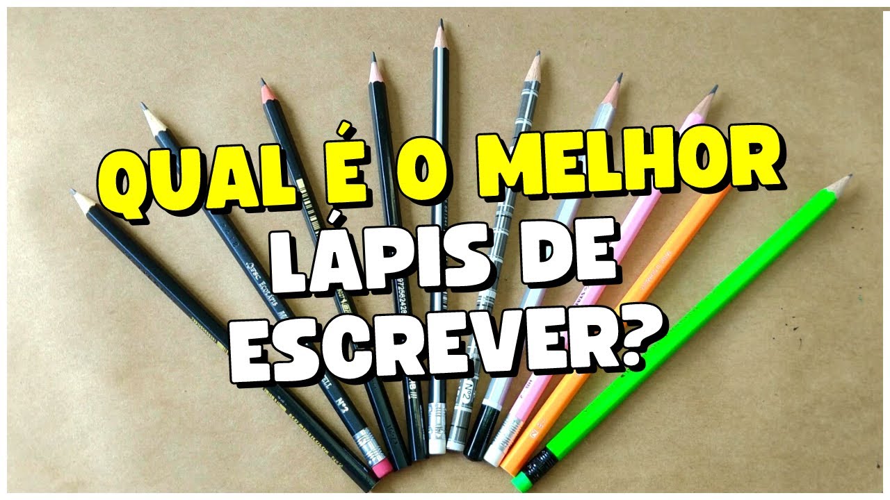 Qual é o MELHOR LÁPIS DE ESCREVER?