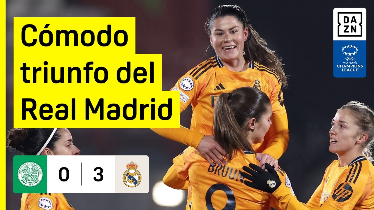Celtic vs Real Madrid (0-3) | Resumen y goles | UEFA Women's Champions League 2024-25