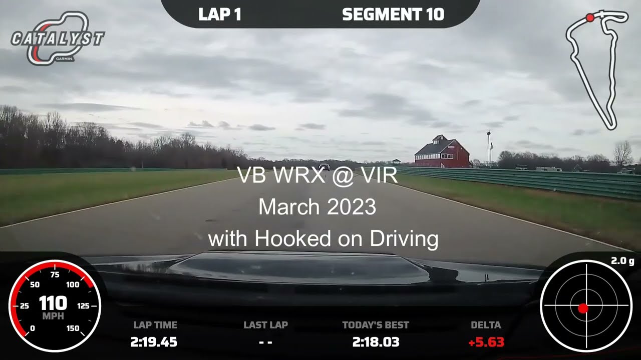 2023 Subaru WRX VB Fast Lap at VIR March 2024