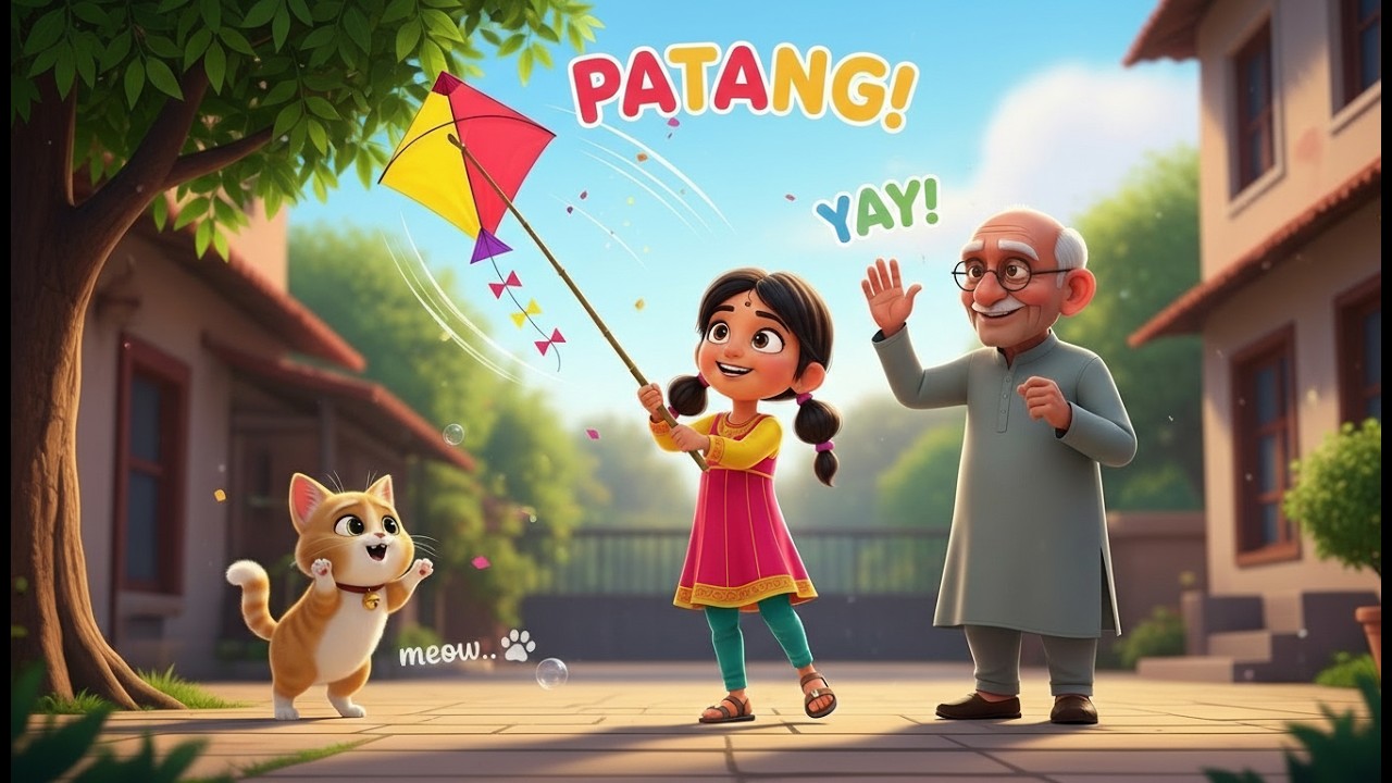 Tarjina & Billu Ki Patang | Cute Kids Cartoon Story | Family Fun Animation