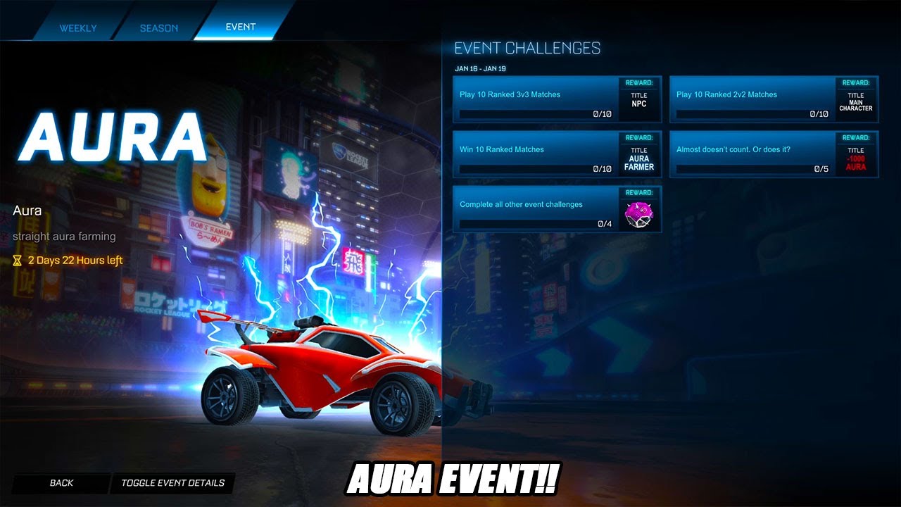 *НОВОЕ* событие «АУРА» в Rocket League!! (БЕСПЛАТНЫЙ ВЫПАД НА ЧЕРНОМ РЫНКЕ) - Обновление Rocket L...