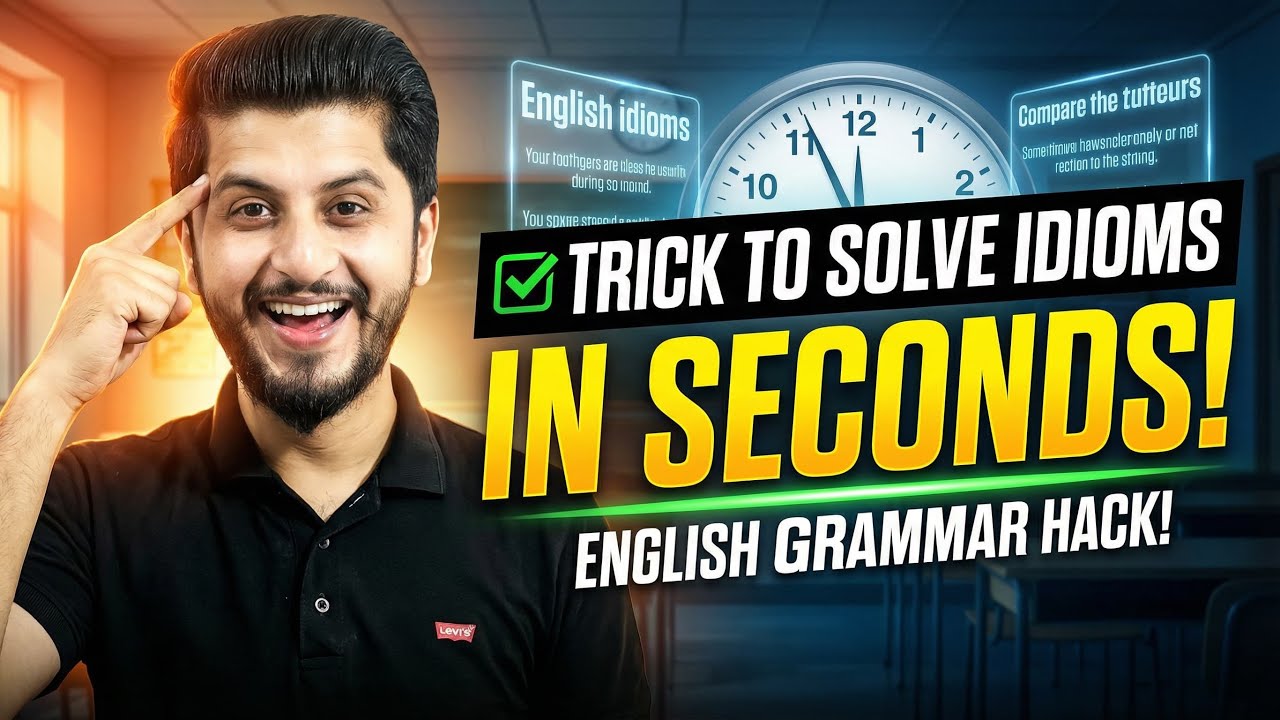 ✅ Trick to Solve Idioms in Seconds | English Grammar Hack!