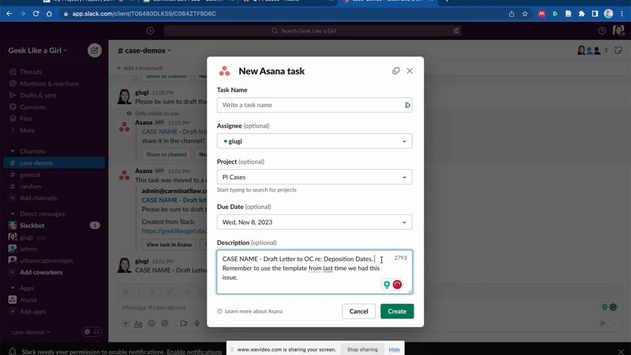 Asana and Slack Integration: Creating Tasks from Slack, Automating Notices, Better Communication!