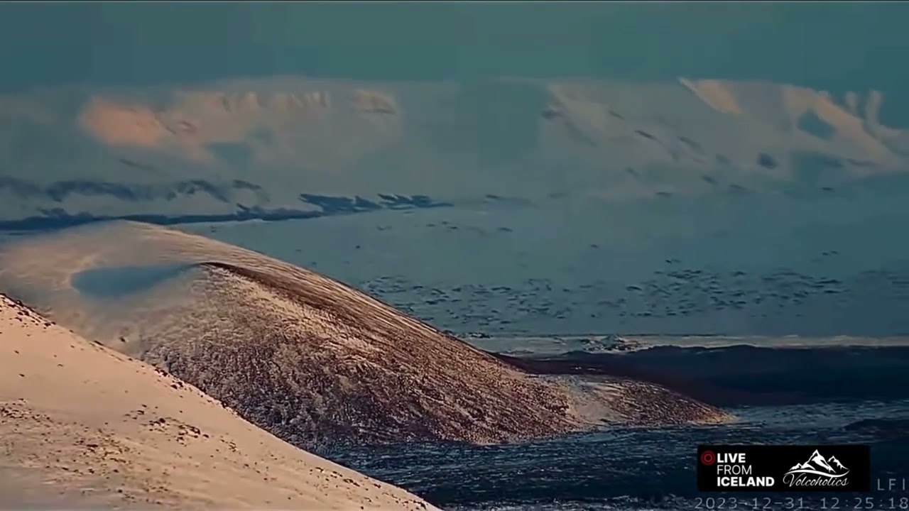 Last view of Grindavik and the Lava Fields in 2023
