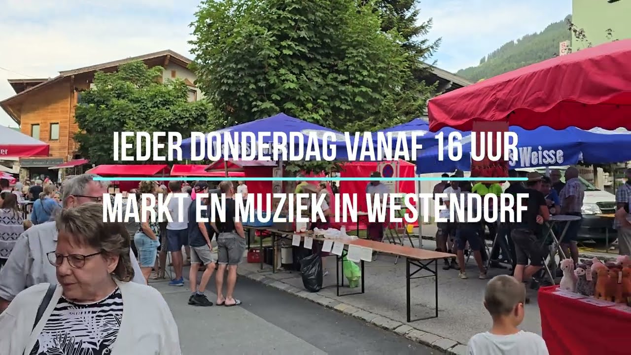 Iedere donderdag Zomerseizoen Schau Zuichi Markt in Westendorf