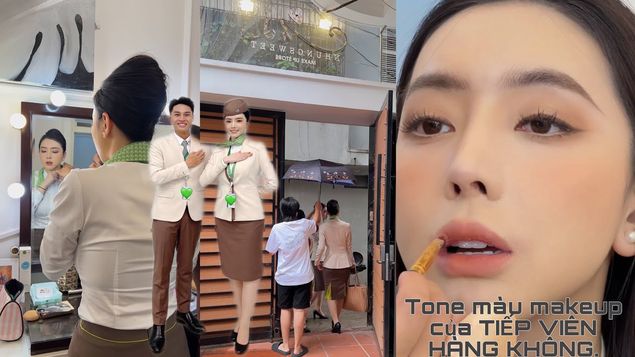 Tone màu makeup chỉ định của các cô TIẾP VIÊN HÀNG KHÔNG | NSMU