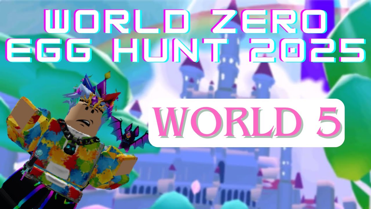 WORLD ZERO EGG HUNT 2025 EVENT: ALL WORLD 5 EGGS + GOLDEN EGG LOCATIONS! #roblox #worldzero #gaming