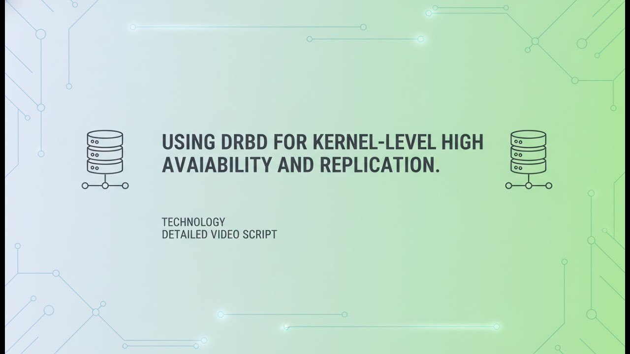 Использование DRBD для кластеров высокой доступности | Объяснение репликации хранилища в Linux