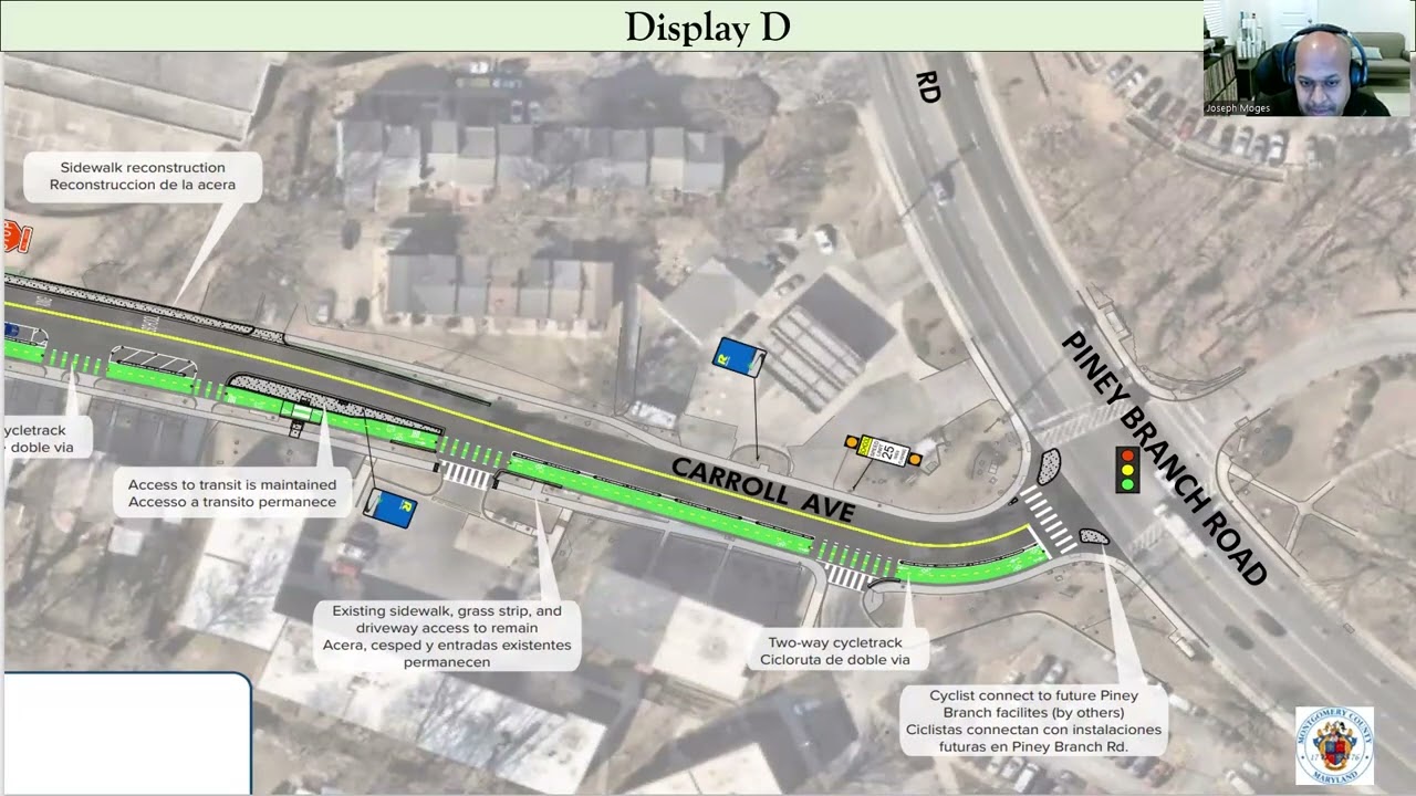 Public Hearing - Carroll Avenue Separated Bike Lanes Project (Oct. 2025)