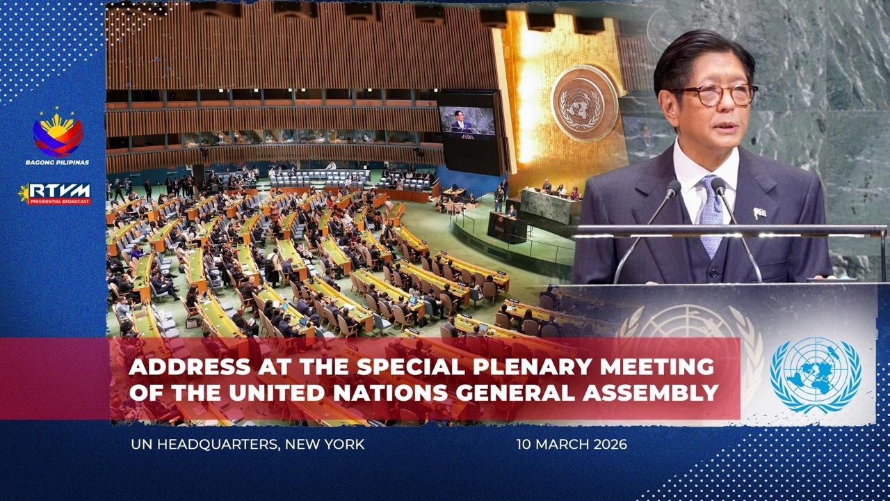 Address at the Special Plenary Meeting of the United Nations General Assembly 3/10/2026