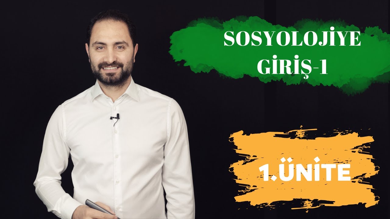 SOSYOLOJİYE GİRİŞ - 1 KONU ANLATIMI (AYT FELSEFE) 2022